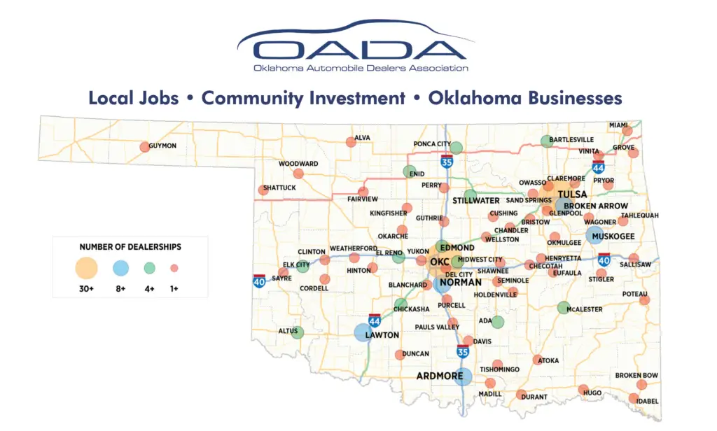 OADA Map of members